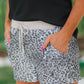 Neutral Leopard Sequin Shorts - Jess Lea Wholesale