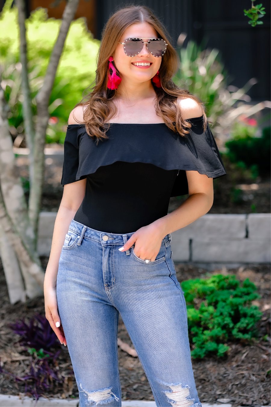 Camry Ruffle Bodysuit - Jess Lea Wholesale