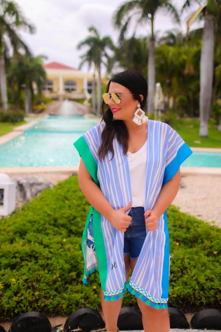Kendall Pom Pom Kimono