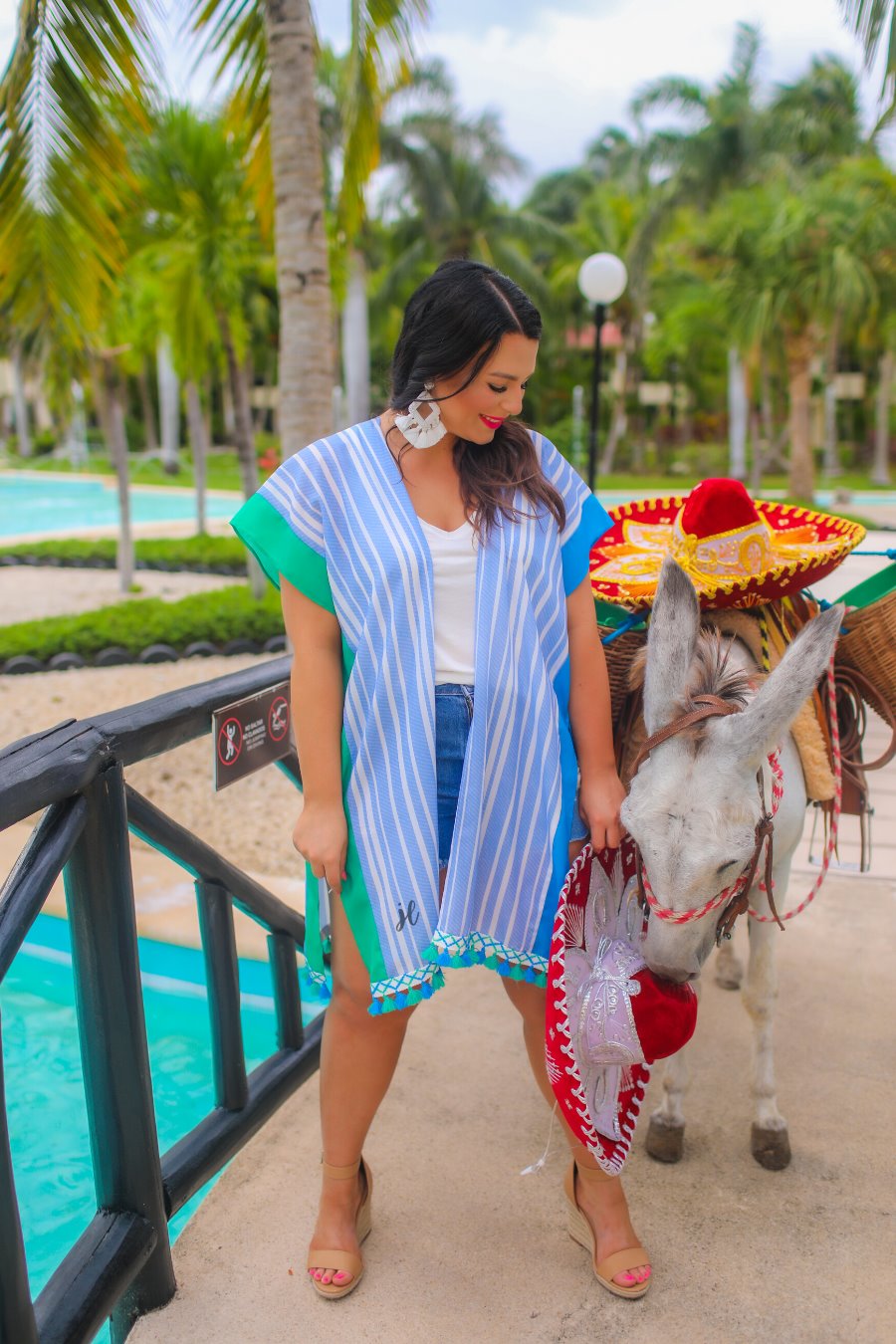 Kendall Pom Pom Kimono