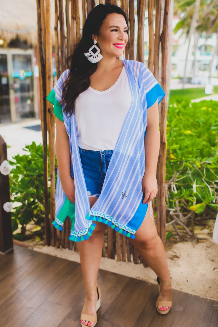 Kendall Pom Pom Kimono