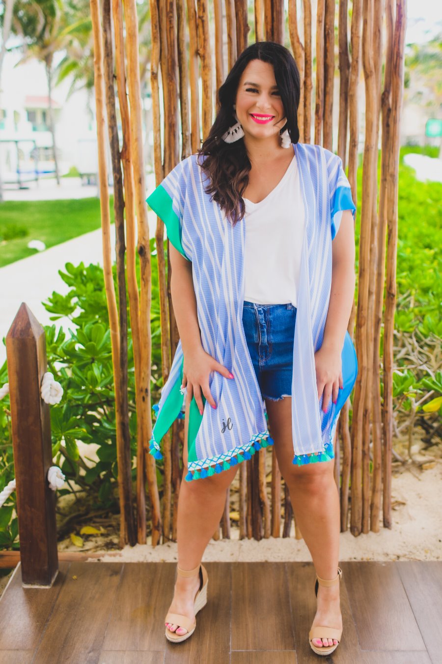Kendall Pom Pom Kimono