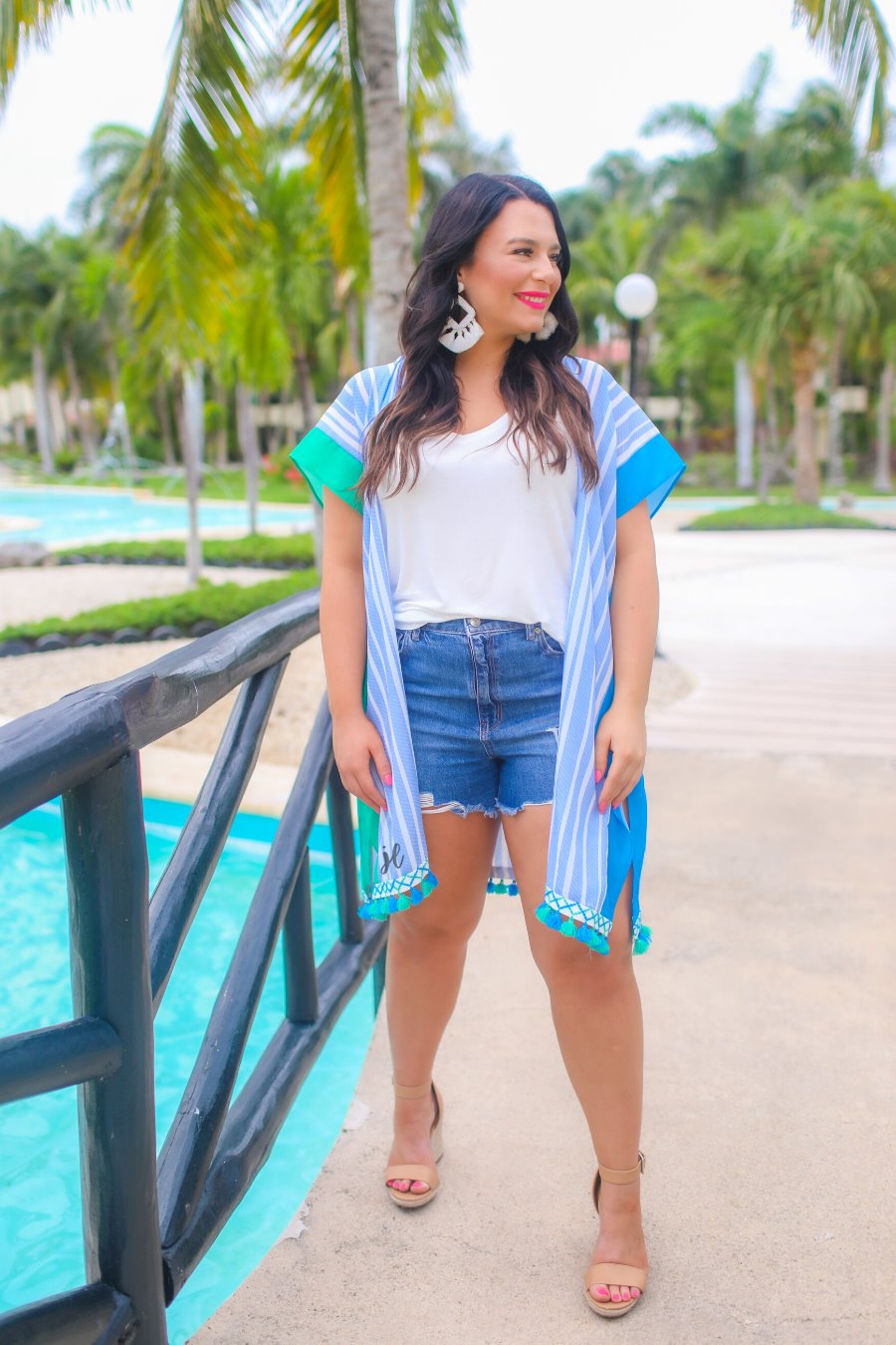 Kendall Pom Pom Kimono