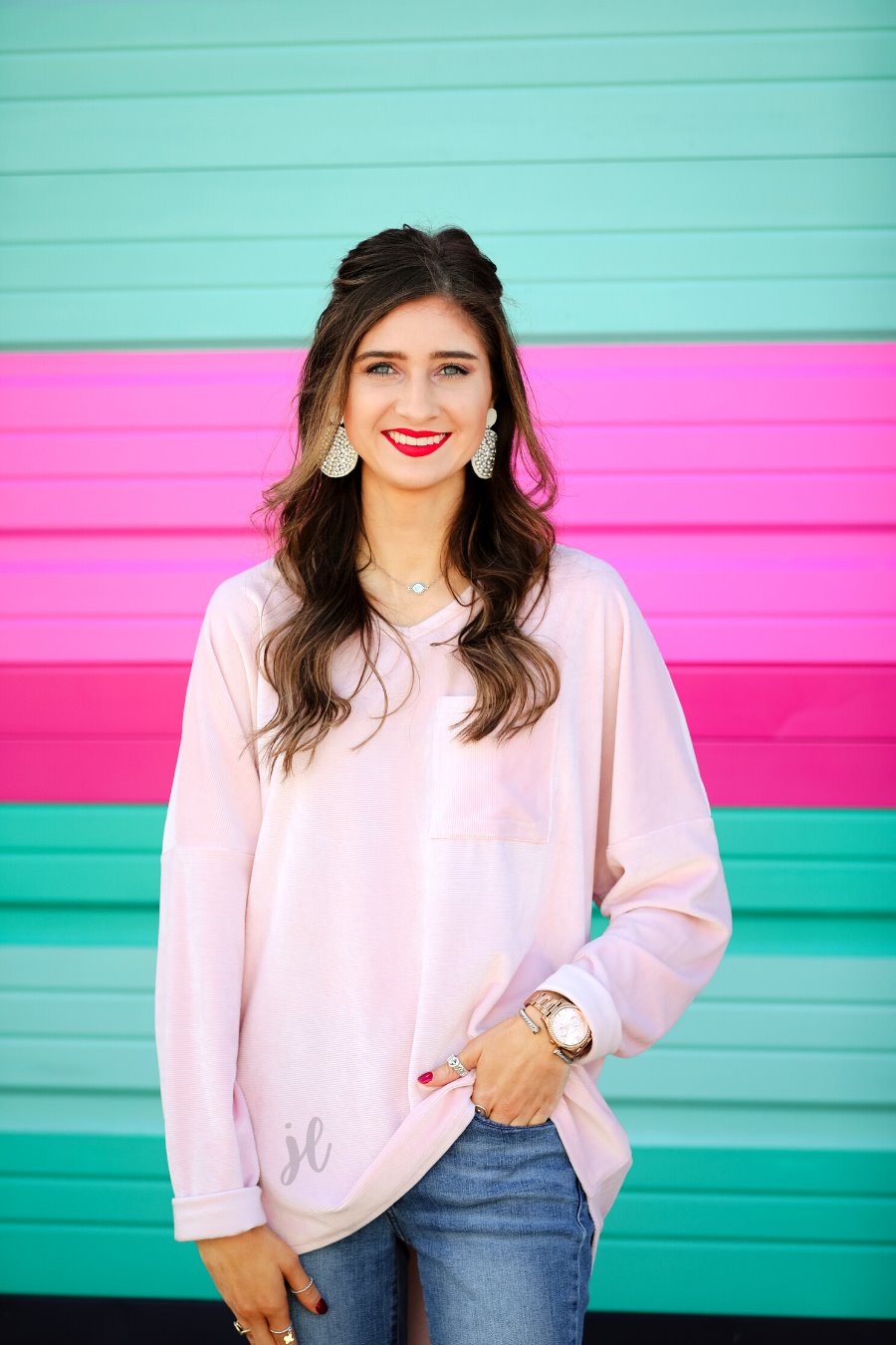 Blushing Over You Velvet Top