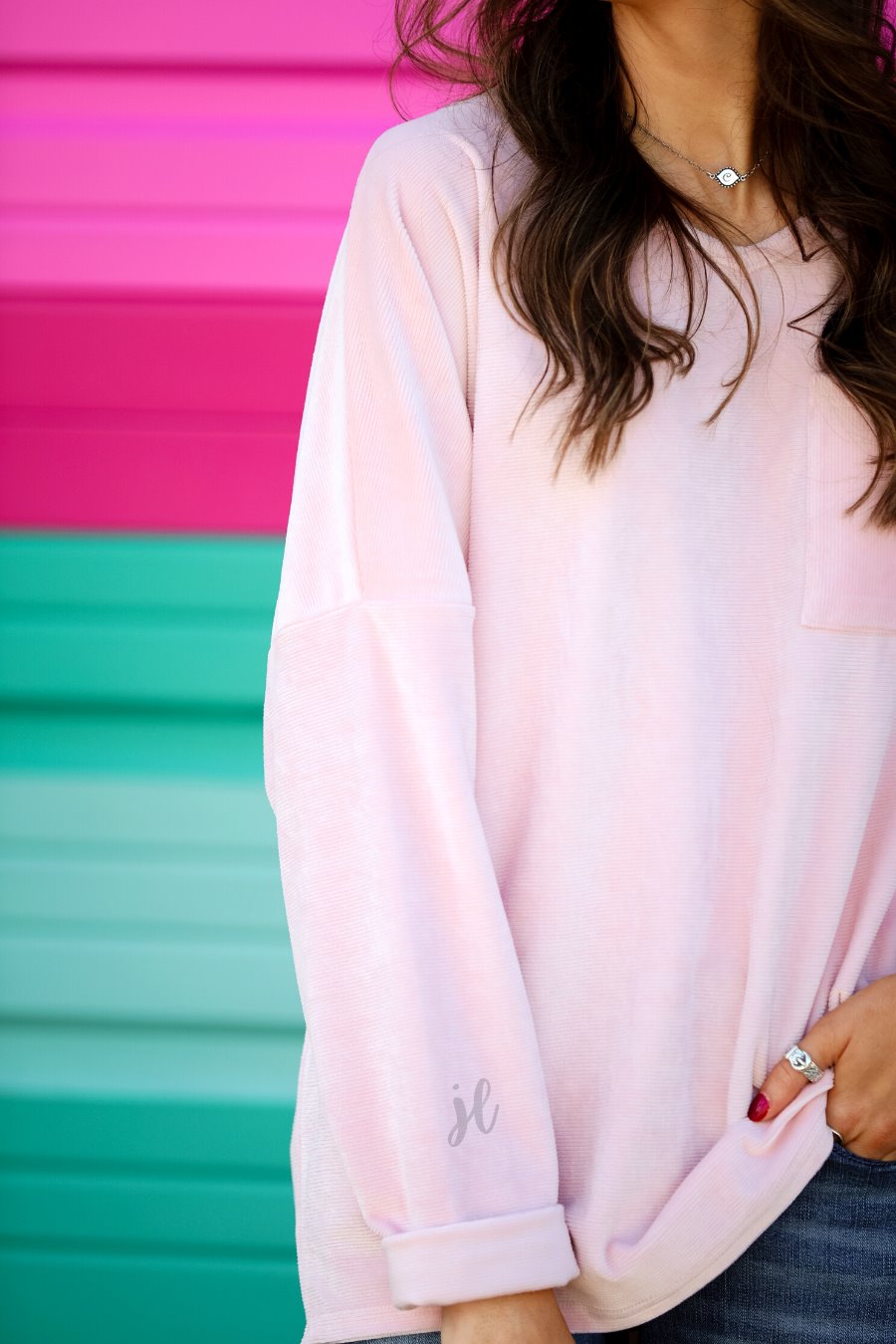 Blushing Over You Velvet Top