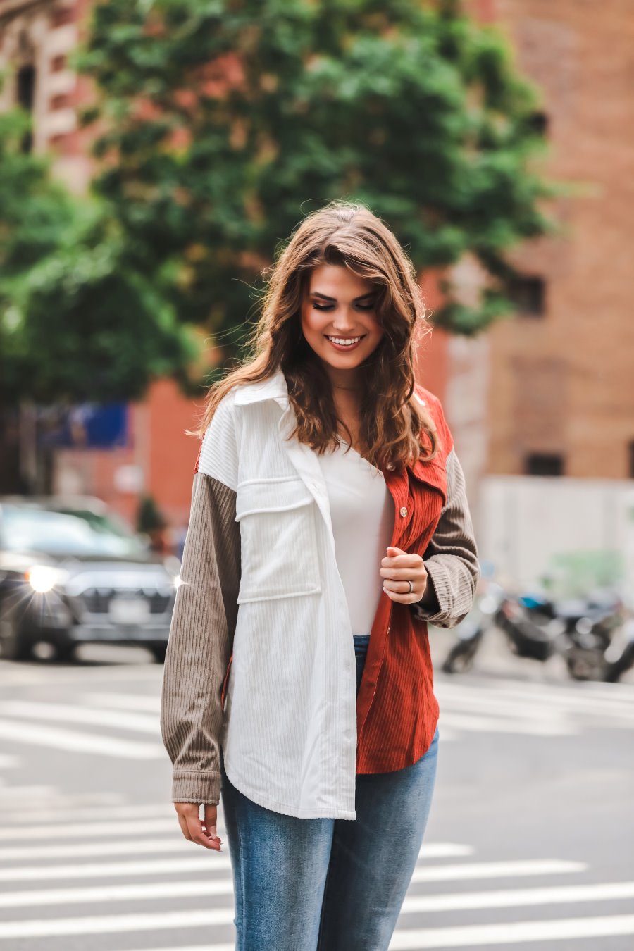 Rachel Color Block Shacket - Jess Lea Wholesale