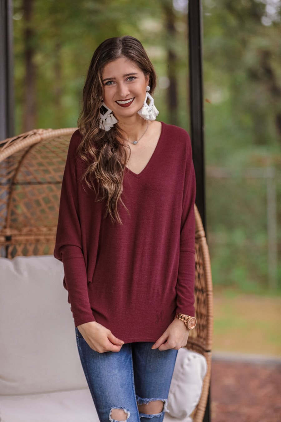 Melanie Dolman Sleeve Top