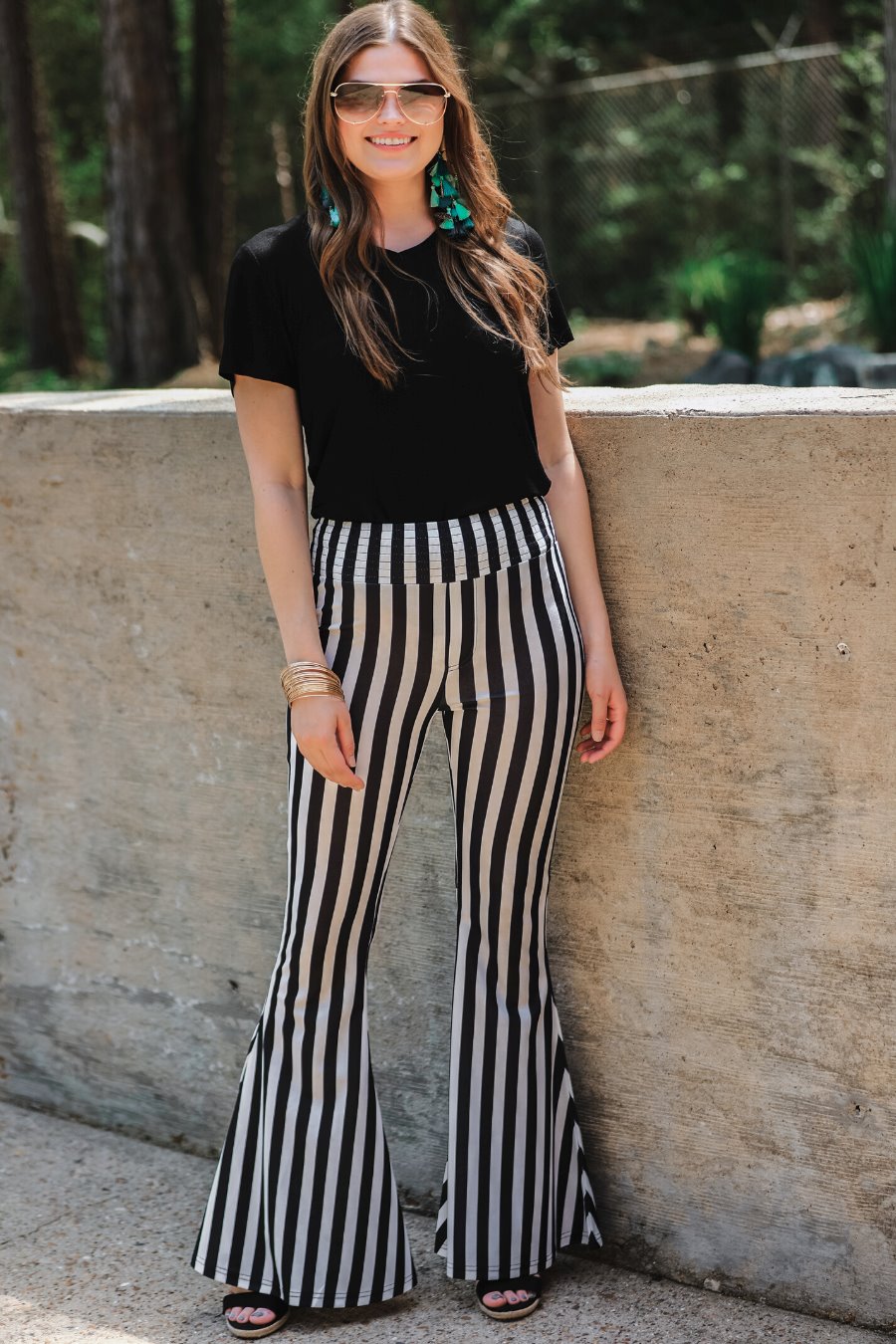 Stay Rowdy Striped Pants - Jess Lea Wholesale