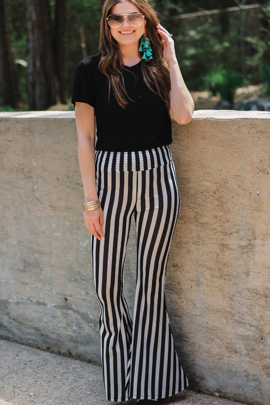 Stay Rowdy Striped Pants - Jess Lea Wholesale