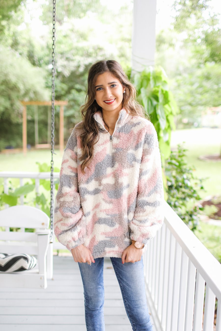 Denver Pink Camo Pullover