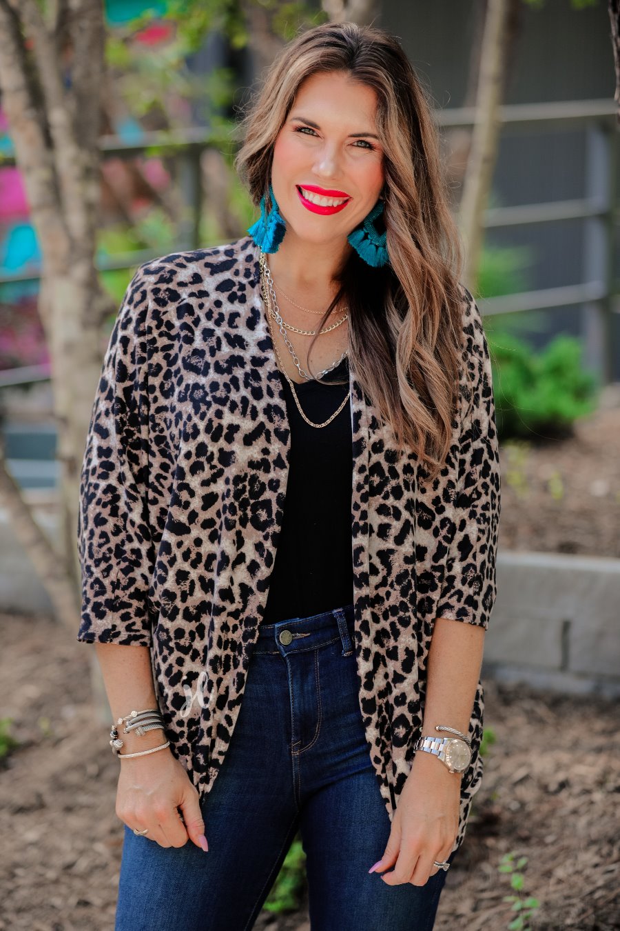 Sierra Cocoon Leopard Cardigan