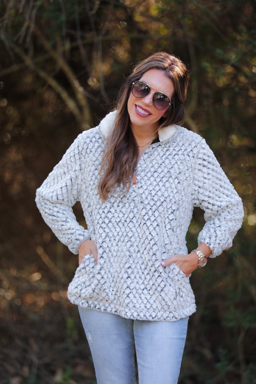 Stacy Shearling Pullover