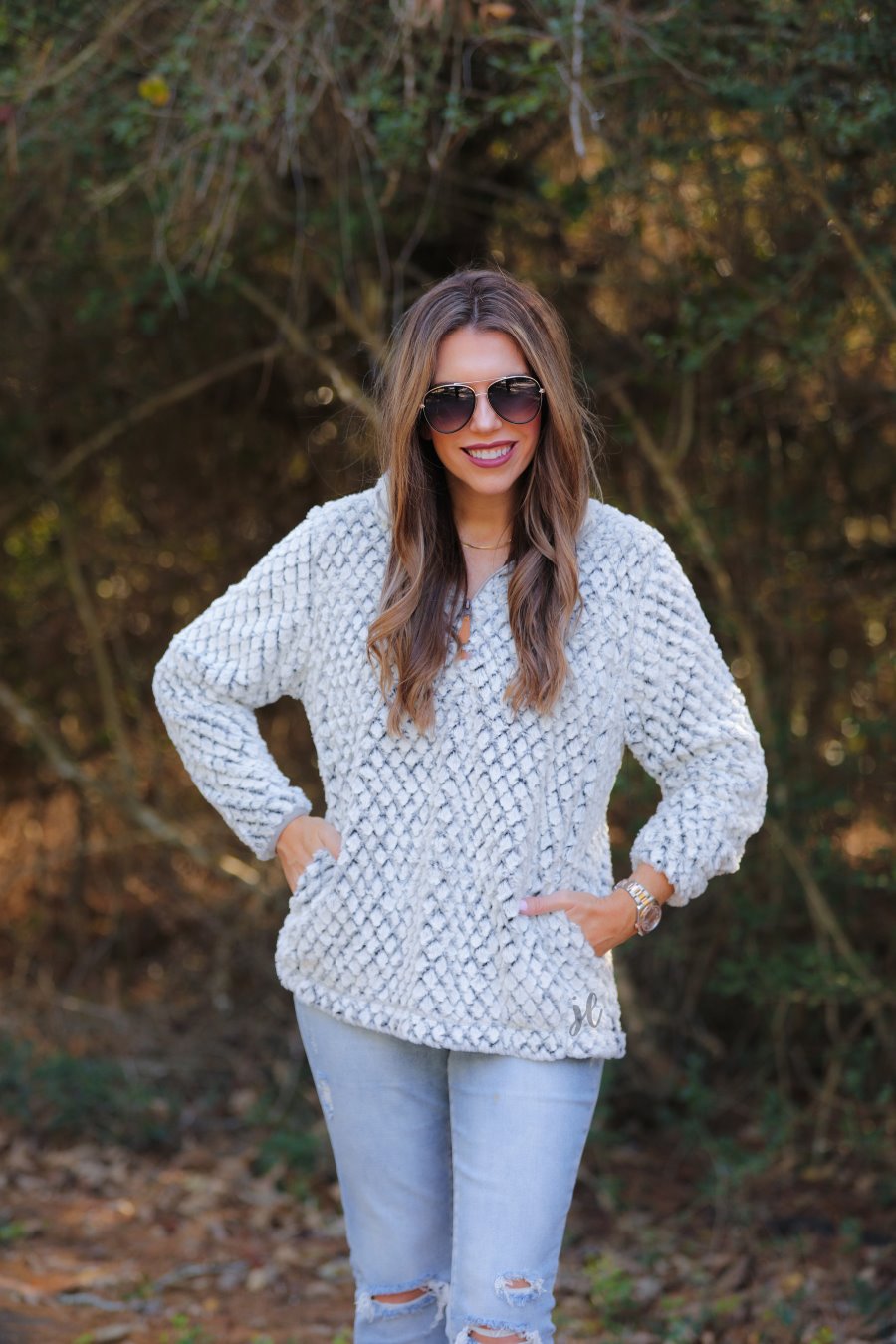 Stacy Shearling Pullover