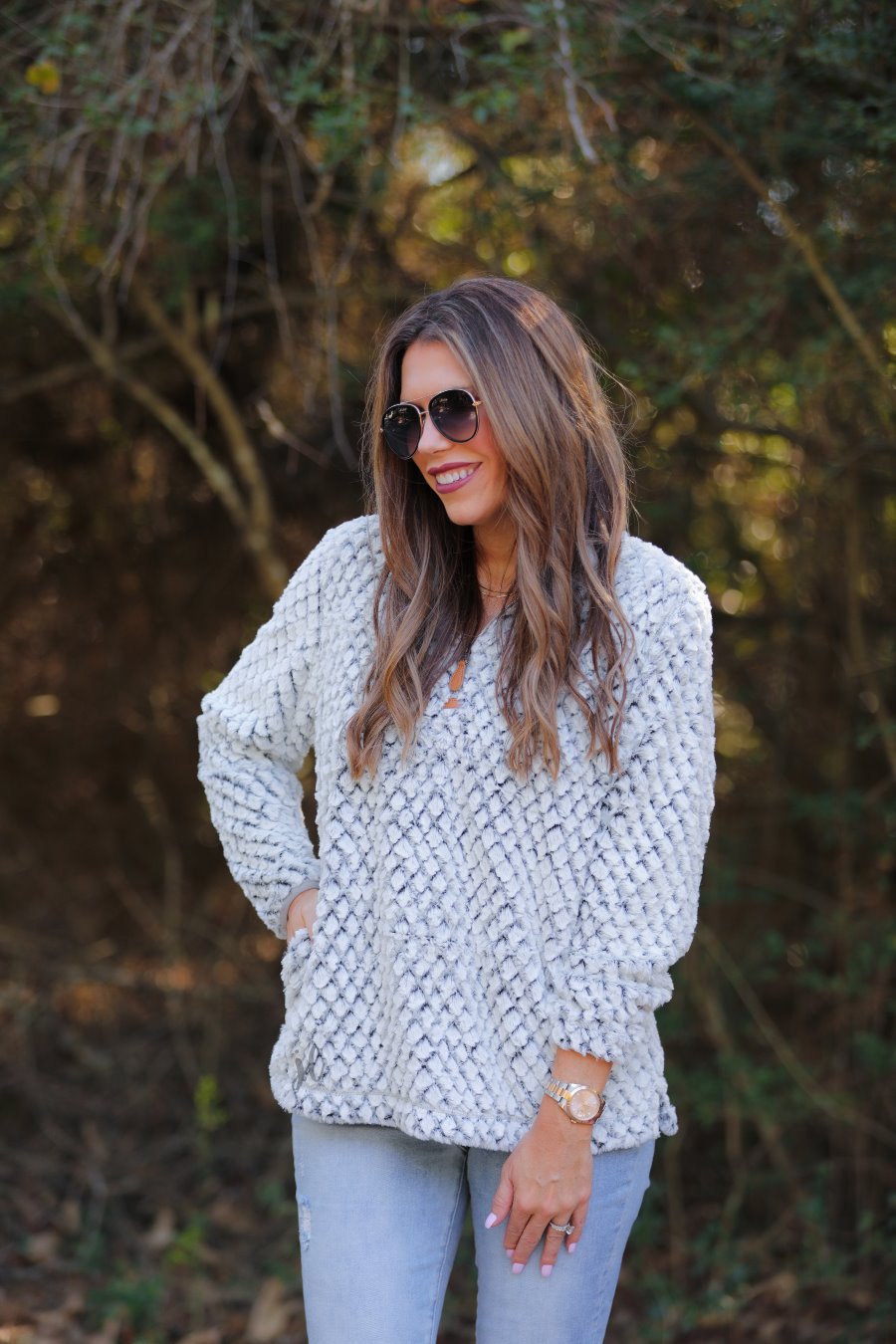 Stacy Shearling Pullover
