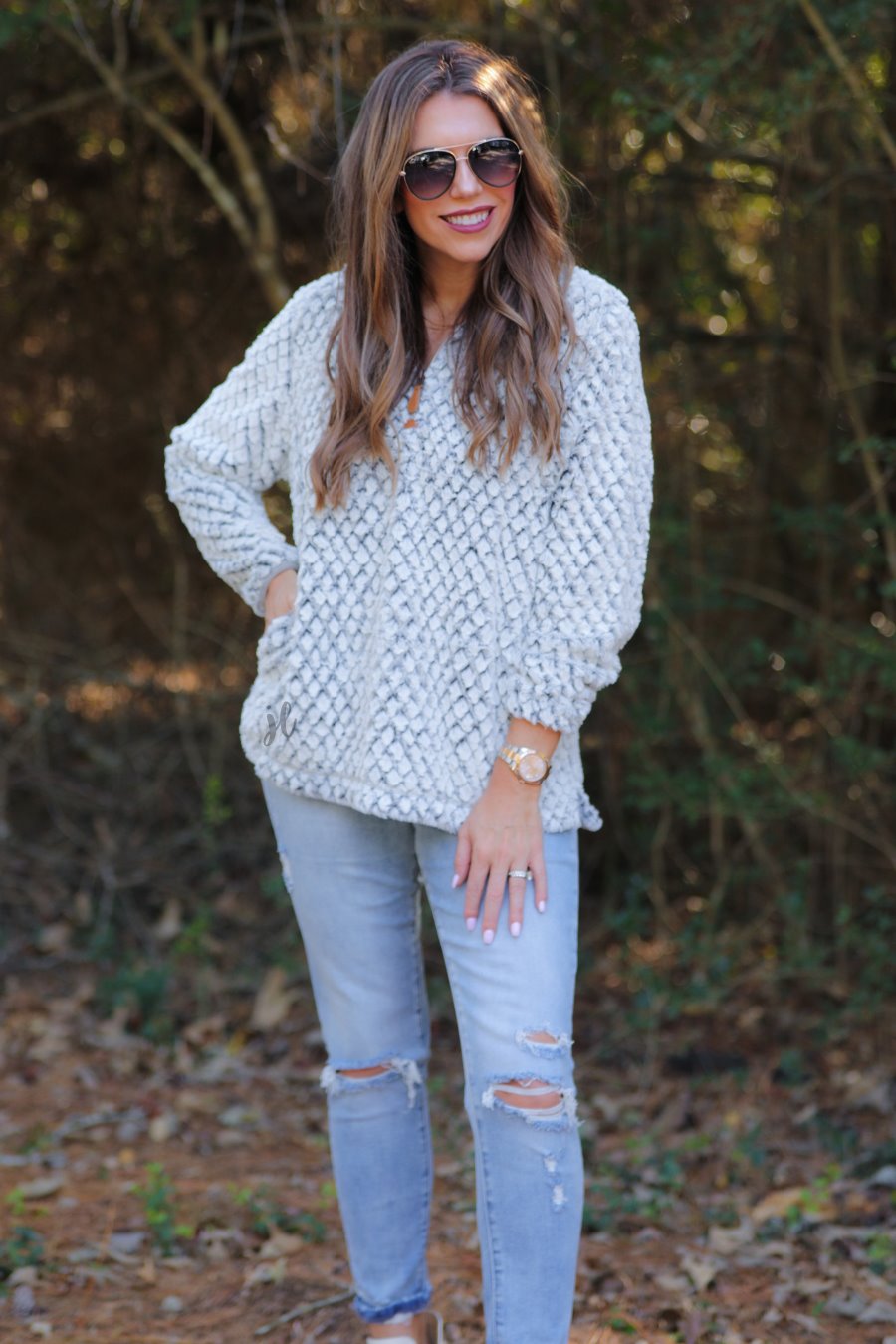 Stacy Shearling Pullover