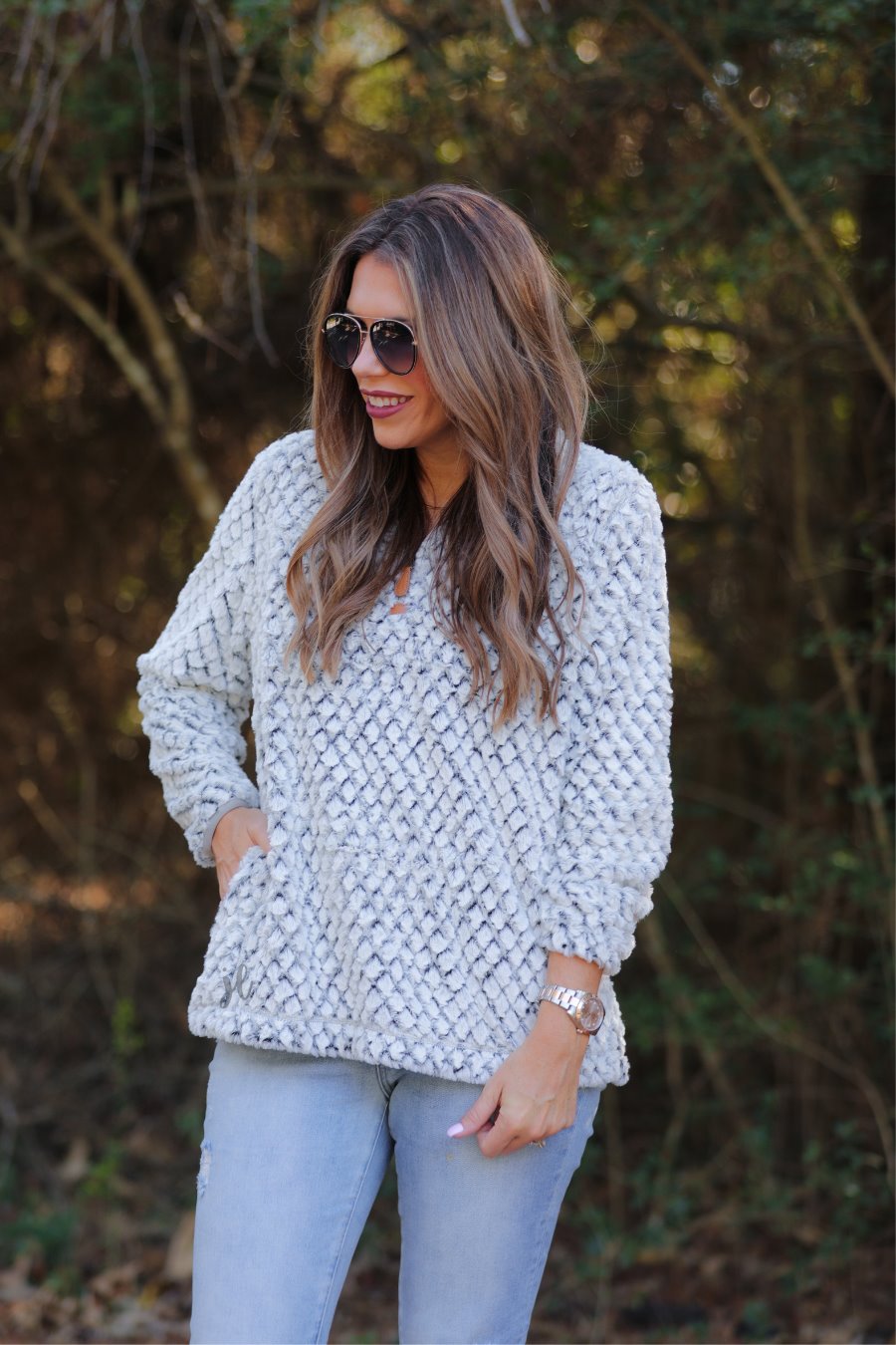Stacy Shearling Pullover