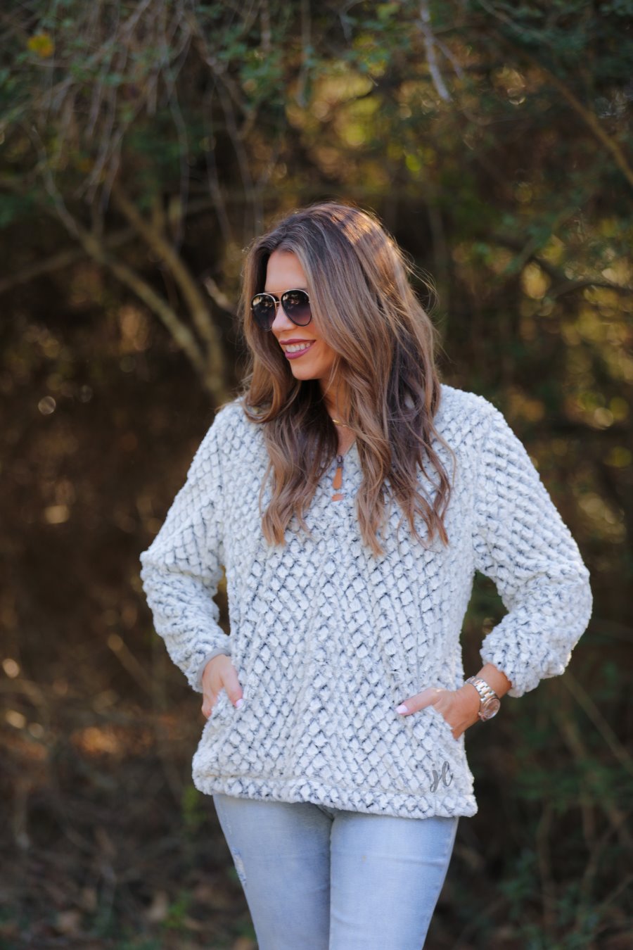 Stacy Shearling Pullover