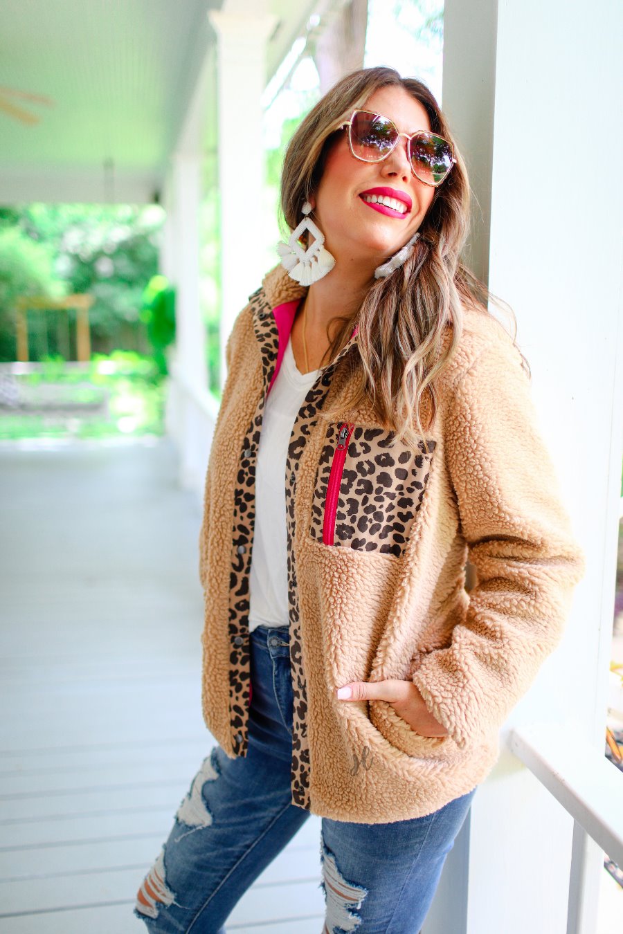 Rhett Shearling Leopard Jacket