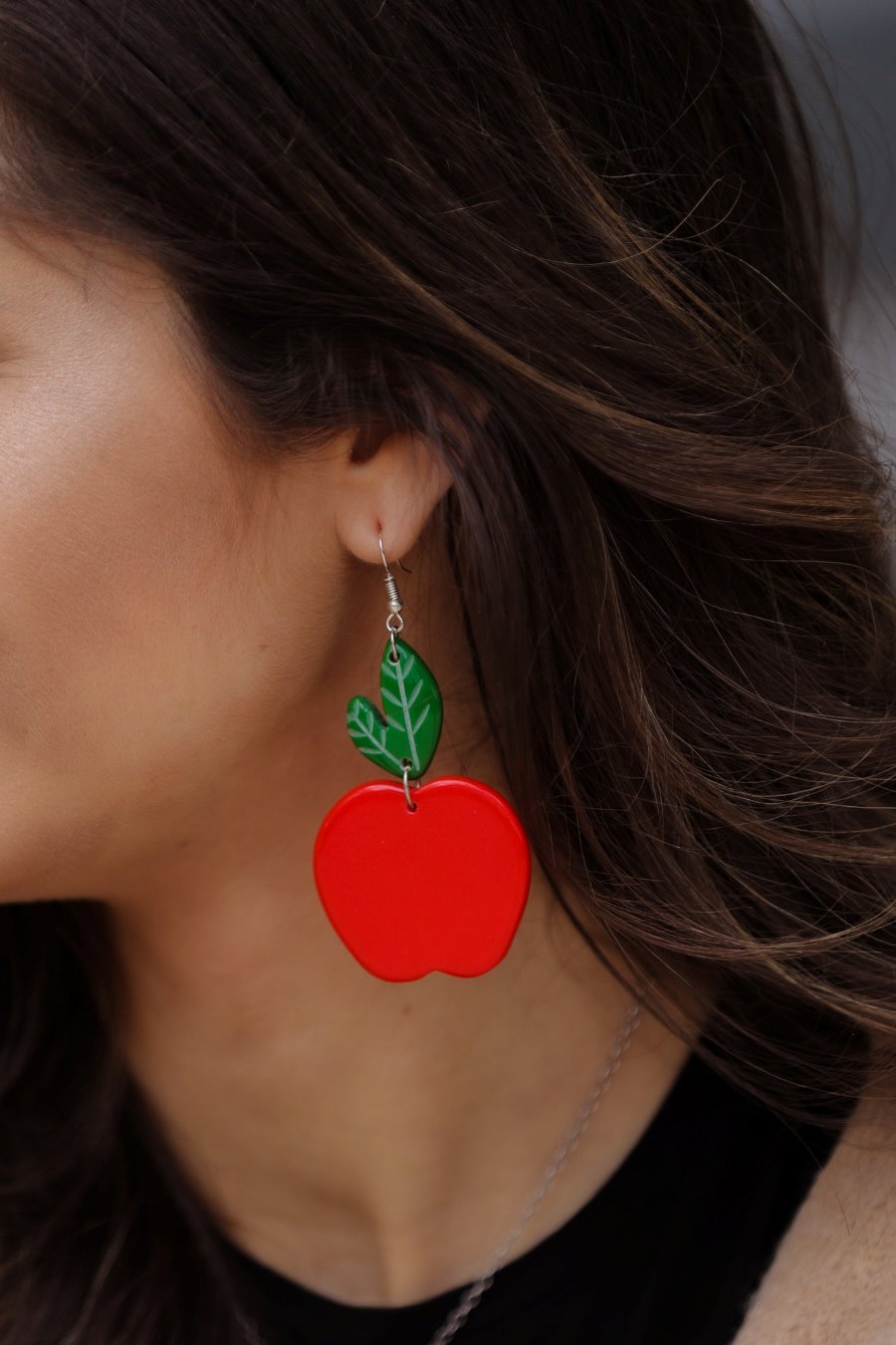 A Is For Apple Earrings - Jess Lea Wholesale