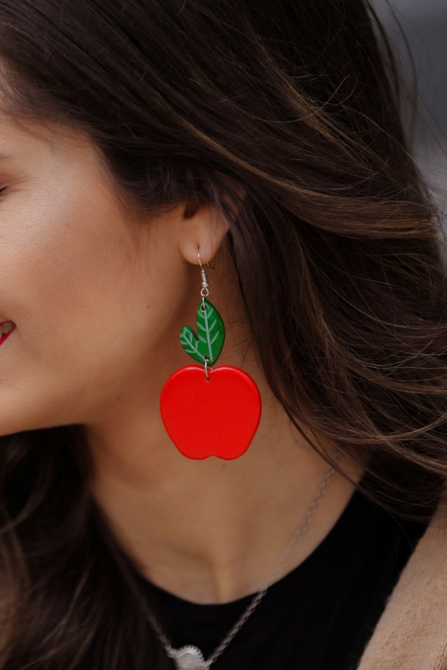 A Is For Apple Earrings - Jess Lea Wholesale