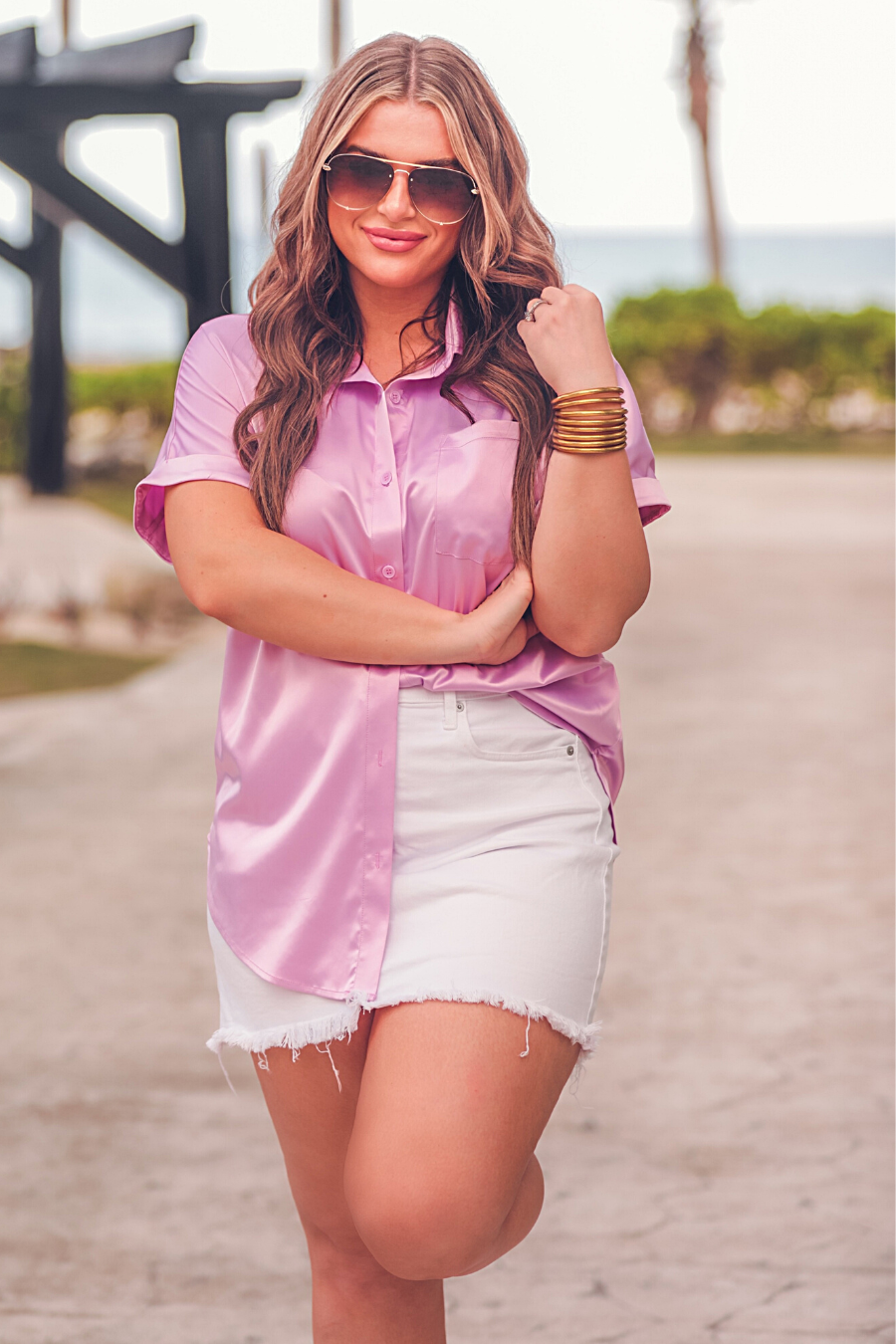 Danica Button Up Top
