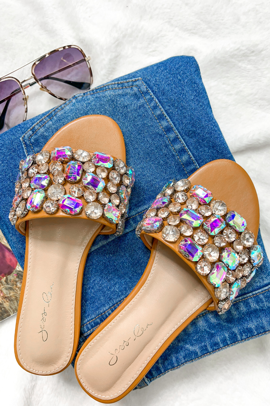 Summer Rhinestone Sandals - Jess Lea Wholesale