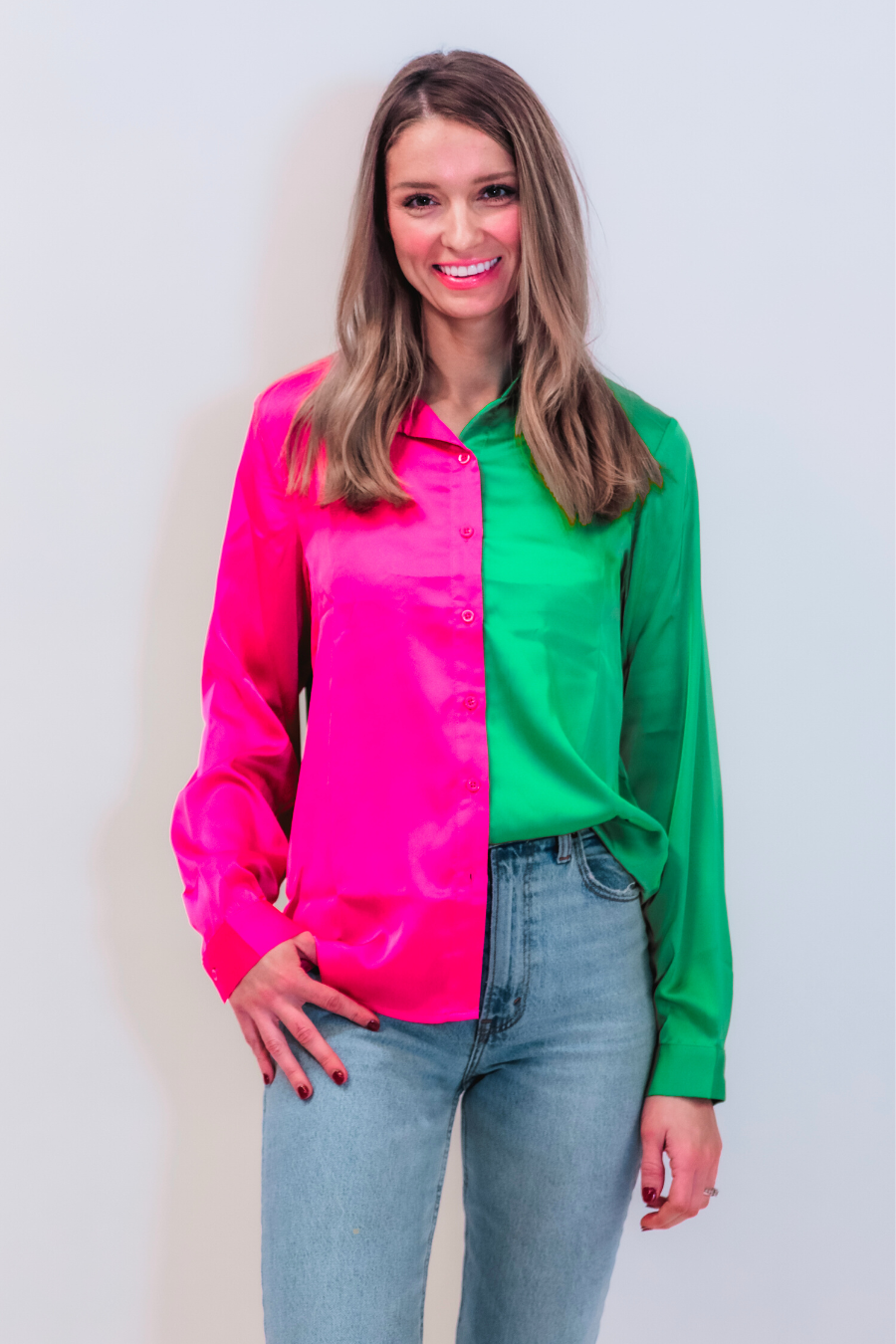 On Trend Button Up Top - Jess Lea Wholesale
