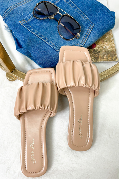 April Ruched Sandals - Jess Lea Wholesale