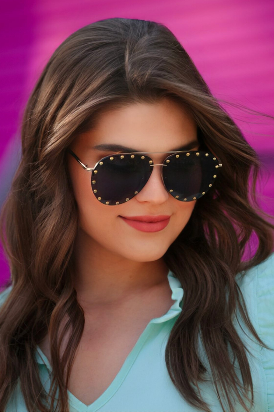 Showstopper Studded Aviator Sunglasses - Jess Lea Wholesale