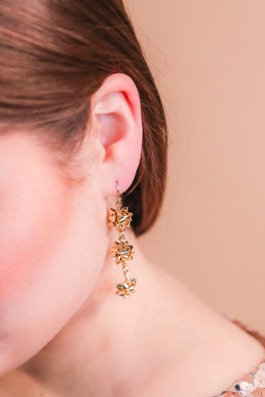 Ava Bow Drop Earrings
