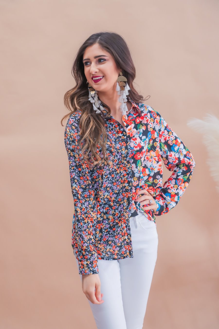 Gigi Floral Button Up Top