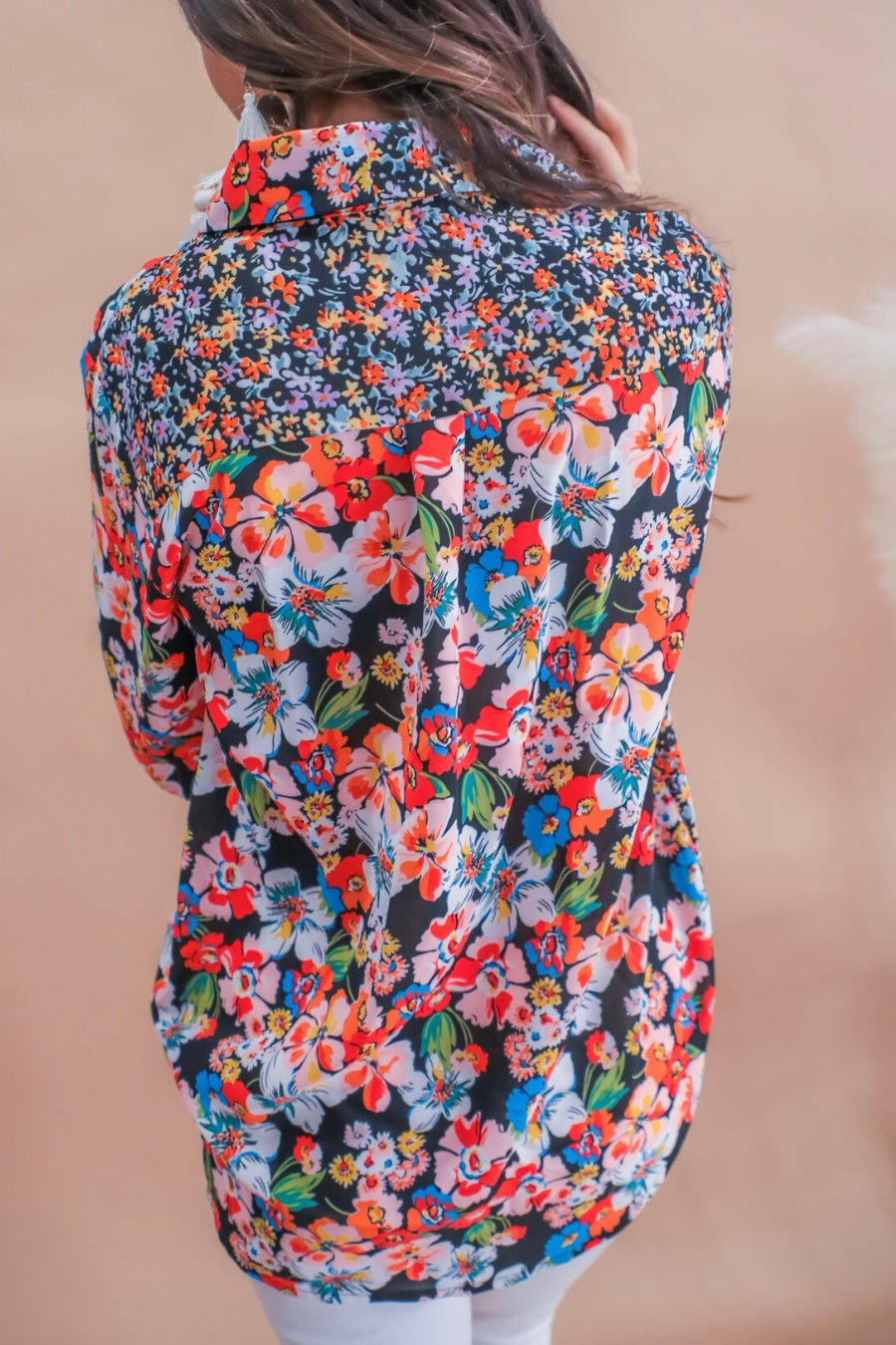 Gigi Floral Button Up Top