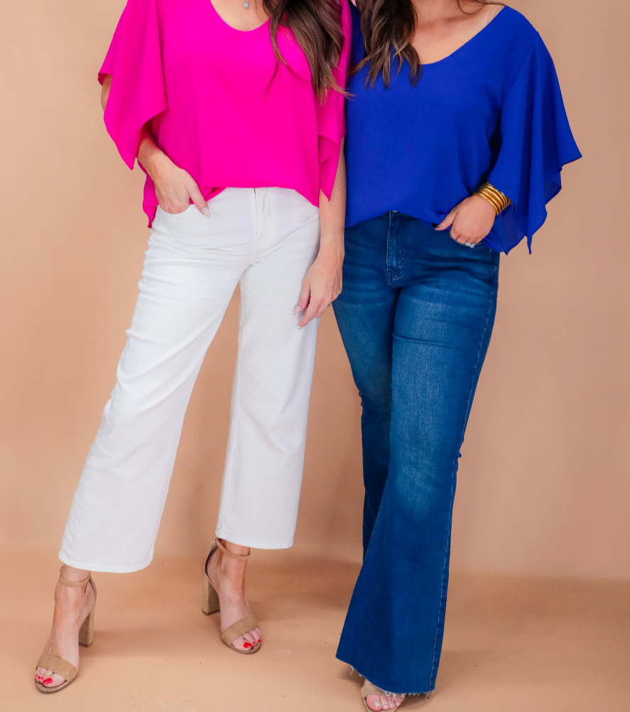 Brittany Flutter Sleeve Top