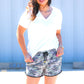 Codie Camo Drawstring Everyday Shorts - Jess Lea Wholesale