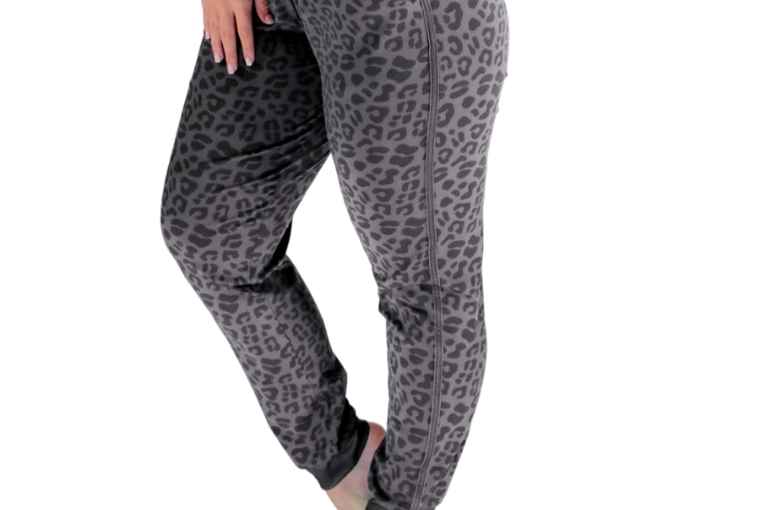 Own The Moment Leopard Drawstring Everyday Joggers - Jess Lea Wholesale