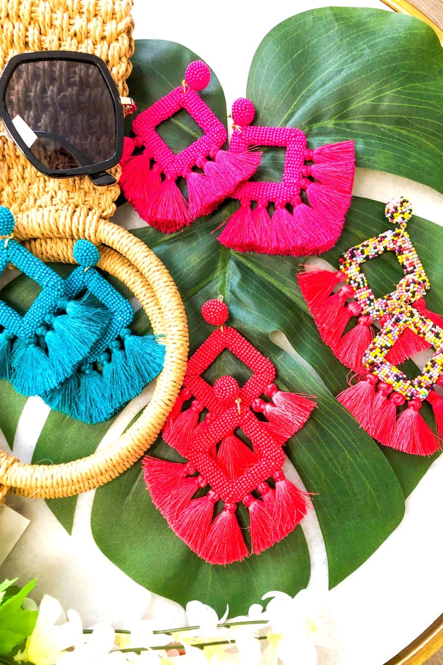 Ellie Fringe Drop Earrings - Jess Lea Wholesale