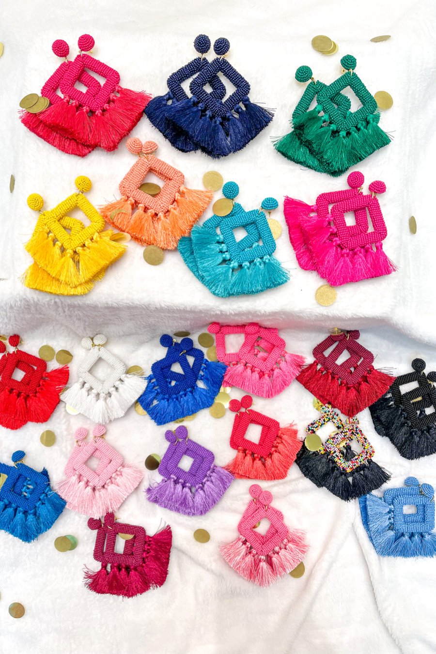 Ellie Fringe Drop Earrings - Jess Lea Wholesale