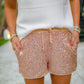 VIP Status Sequin Drawstring Shorts - Jess Lea Wholesale
