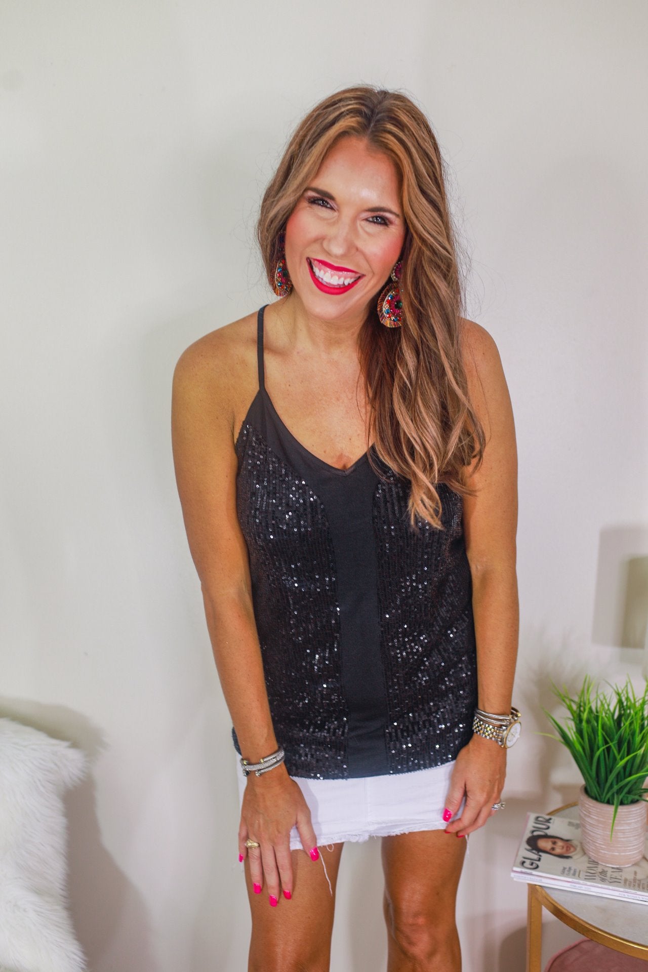 Starstruck Sequin Racerback Cami