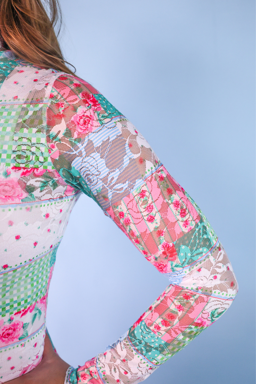 PREORDER- Kylie Lace Top- Heirloom Patchwork