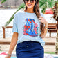 PREORDER- Patriotic Boots Waffle Tee