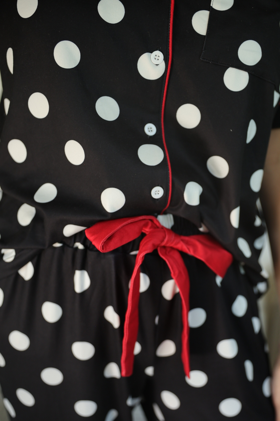 PREORDER-Dotty Darling Polka Dot Ruffle Pajama Set