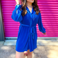 Hot Shot Pleated Tie Dress