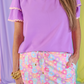 Carissa Ric Rac Top, Lavender/Light Pink