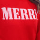 PREORDER- Red Merry Jacquard Knit Sweater