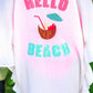 PREORDER- Hello Beach Sequin Embroidery Coverup