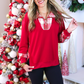 PREORDER- Juniper Plaid Pullover- Red