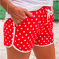PREORDER- Red Polka Dot Everyday Shorts