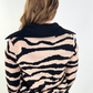 Zuri Zebra Quarter Zip Pullover