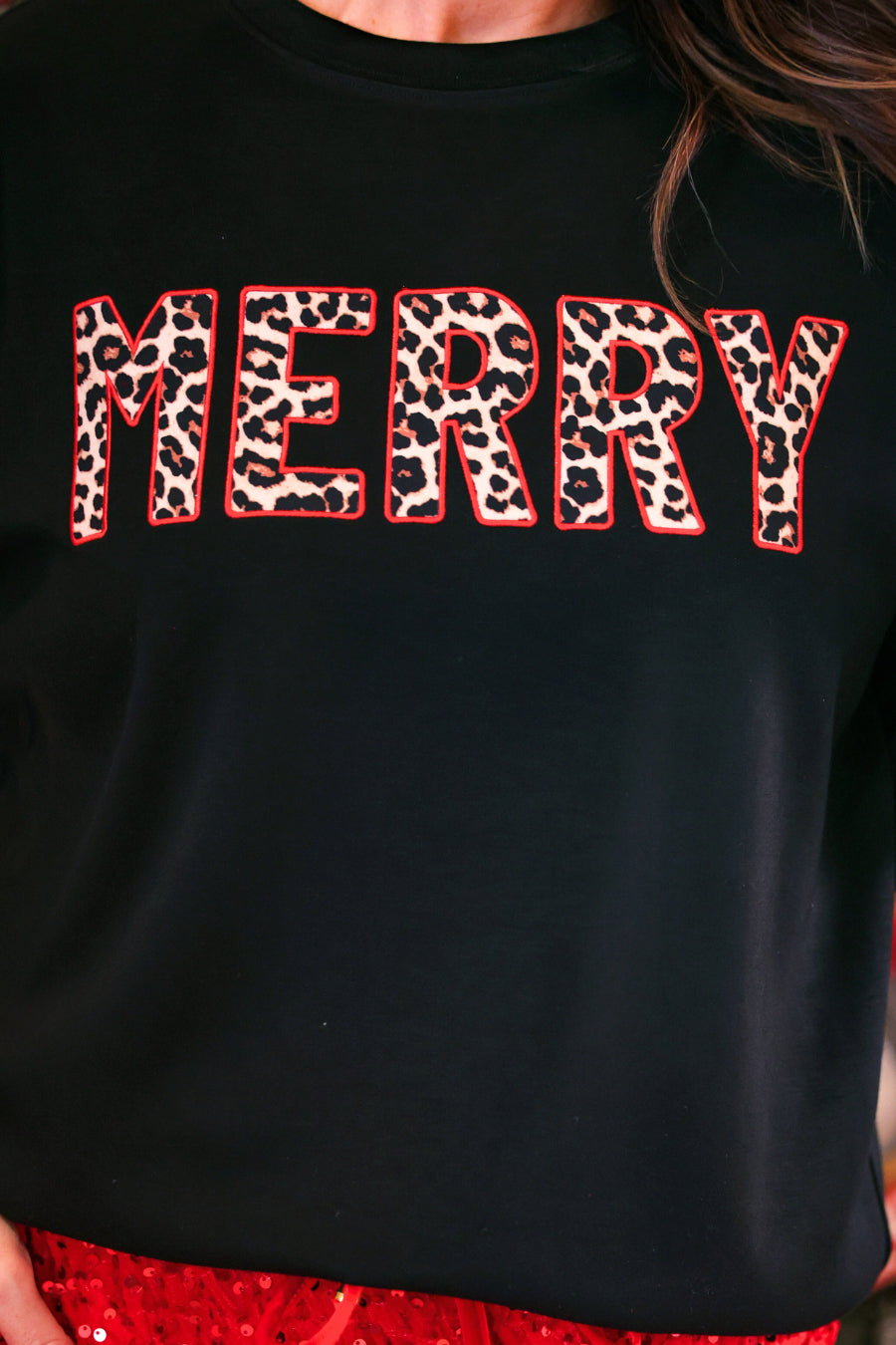 PREORDER- Merry Leopard Luxe Pullover